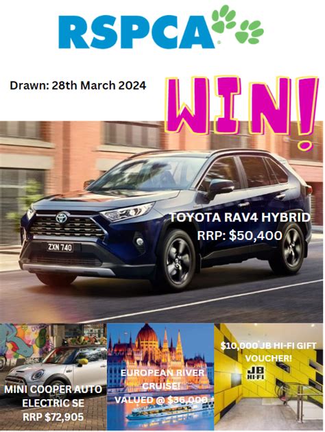 rspca raffle australia.